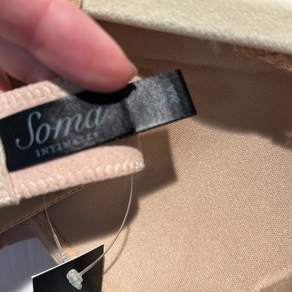 NWT - Soma The Camisole Bra Bridget Sequins Cascade soft tan 36A - Picture 3 of 5